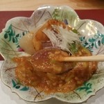 季節料理 成 - 牛たたき、箸上げ