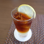 ANAクラウンプラザホテル岡山 和食ダイニング廚洊 - オリジナルドリンク 冬支度（かぼすシロップ・紅茶）700円 2015年11月