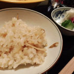 なかむら - 松茸ごはん。松茸がたっぷり