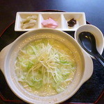 カフェ メゾン - 土鍋鶏塩うどん 　　2015.11月