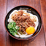 水道橋麺通団 - 肉かまたま（肉釜卵うどん）