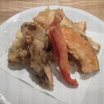 手打ちうどん ほそ井 - 舞茸と野菜天