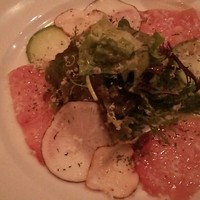 レストラン ビブ - 鳥取産寒鰤のカルパッチョと根菜のサラダ レモンソース
