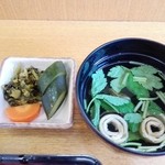うな重 - 肝すい+漬物