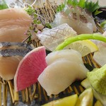 絶景レストラン うずの丘 - 刺身盛り合わせ