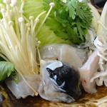 絶景レストラン うずの丘 - 美福鍋6500円コース・・・てっちり