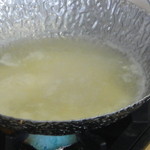 絶景レストラン うずの丘 - 美福鍋6500円コース・・・てっちりは白子入りスープ