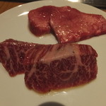 焼肉 矢澤 - 厚切極上タンと上ハラミ