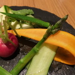 焼肉 矢澤 - 季節の生野菜盛り合わせ