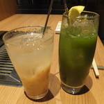 焼肉 矢澤 - イチジクサワーとベジタブル野菜ハイボール