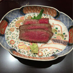 日本料理 とくを - ステーキ肉　2015年11月
