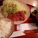 ひれかつ定食（1,100円）