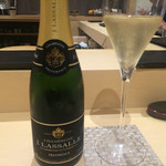 鮨 はしもと - 2015/11_乾杯のシャンパン（ハーフボトル）