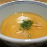 鮨 はしもと - 2015/11_白子の茶碗蒸しポン酢かけ