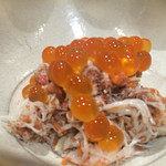 鮨 はしもと - 2015/11_いくらと香箱蟹