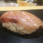 鮨 はしもと - 2015/11_にぎり③縞鯵