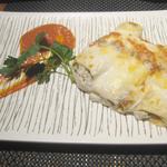 トラットリア ダイ パエサーニ - きのことリコッタを詰めた巻きスクリペッレグラタン　￥1700