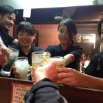 和鶏屋 - H.27.11.24.夜 スタッフのみなさんと乾杯♪【掲載許諾済】