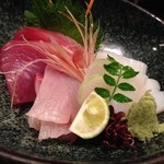 和彩弥 嶋川 - H.27.6.26.夜 お造り三種盛り