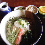 田舎うどん てつ - 2008年4月　あげ餅入りぶっかけうどん