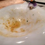 Espetalia - H.27.11.25.夜 完食♪ 皿が深い(海老のラグーソーススパゲッティ)