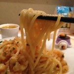 Espetalia - H.27.11.25.夜 麺リフト(海老のラグーソーススパゲッティ)