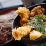 Sobadokoro Yoshinoya - 二種の鶏天丼とそばセット890円