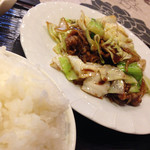 Qさんの上海厨房 - 日替わりランチ[牛カルビとキャベツの甘醤炒め](690円)を頂きました。