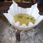 心のふるさと橋倉 - 朝食のうこん雑炊