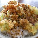 地魚料理　小松 - 「かきあげ丼」アップ