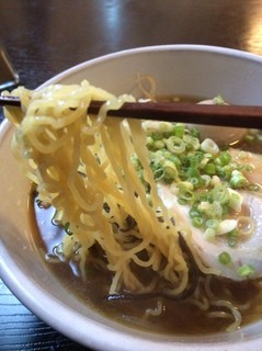 Hotaru ya - 煮干味ラーメン　麺アップ
