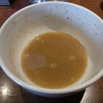 麺や 虎鉄 - つけ汁　スープ割
