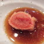 立呑み 魚椿 本店 - 天ぷらの揚げ具合を見て！