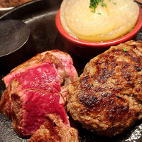 听屋 六本木 - 赤身100gとハンバーグ150g