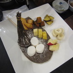 休暇村 日光湯元 レストラン - 子供用のチョコレートフォンデュ。