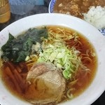 白樺食堂 - セットのラーメン