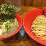 玉 赤備 - 料理写真:特製豚鶏つけ麺 並盛