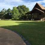 Radisson Blu - レストランの外は芝生広場になっていて、ガーデンパーティーも開催できる