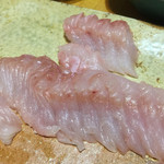 角上魚類 - アイナメ１尾８５０円。お刺身で。旬を外しても美味しいはずなんだけど…。