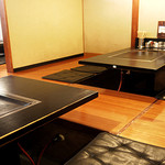 Okonomiyaki Yokoduna - 掘りごたつ席でゆったりと足を伸ばして頂けます！