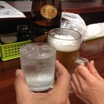 ラーメン神山 - H.27.6.27.夜 黒霧島ロック vs 生ビール de 乾杯♪