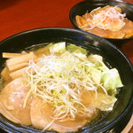 塩らーめん 嵐家 - チャーシュー半熟卵めしセット