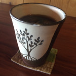 のんびりカフェ - アイスコーヒー♪　350円　カップが可愛く見た目でストライク！　　　　　  「のんびりブレンド」はコクも濃厚で美味しい！！