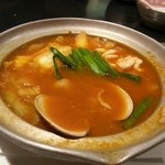 割鮮 吉在門 - たらと白子のチゲ鍋