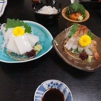味処 高崎 - イカとガスえびの刺身
