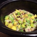 御料理 光安 - 秋の味覚満載の炊き込みご飯・・こちらの「炊き込みご飯」、個人的にはＮo1だと思っているのですよ。
