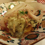 山玄茶 - 揚げひろうす（がんも）、舞茸の天ぷら