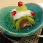 山玄茶 - 洋ナシ、キウイ、マスカット、レモンシャーベット