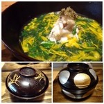 御料理 光安 - ◆渡り蟹の菊花仕立て、とんぶり添え。
      優しい味わいですので、ワタリガニの甘みも味わえますね。