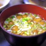 大衆料理　川治 - なめこの味噌汁